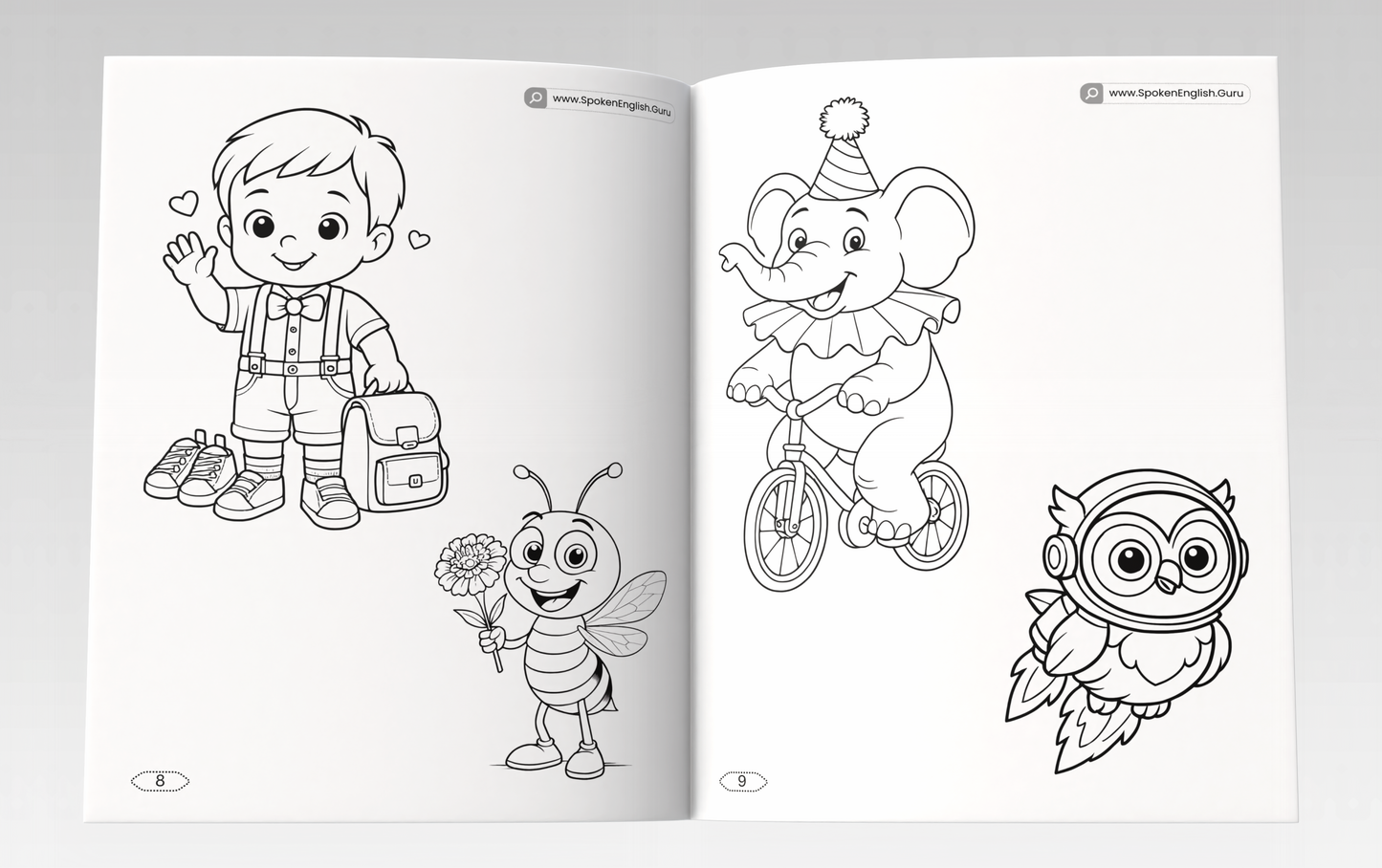 My Kids First 365 Colouring Book by Spoken English Guru