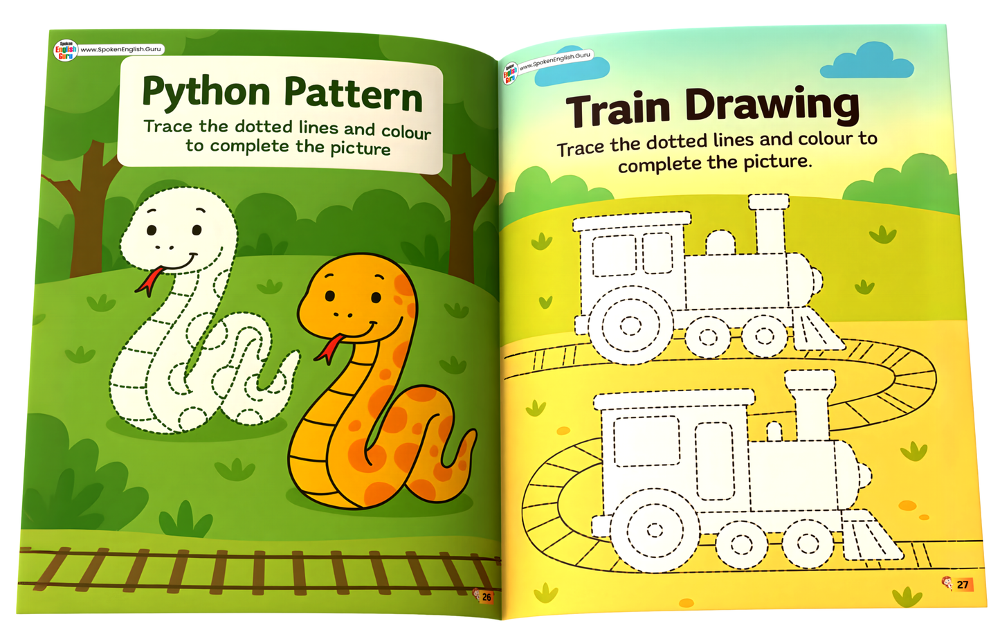 My Kids' First Pencil Control Tracing Activity Book by Spoken English Guru