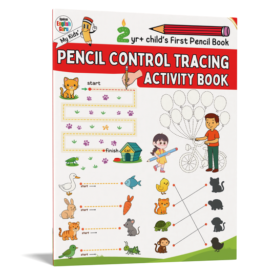 My Kids' First Pencil Control Tracing Activity Book by Spoken English Guru