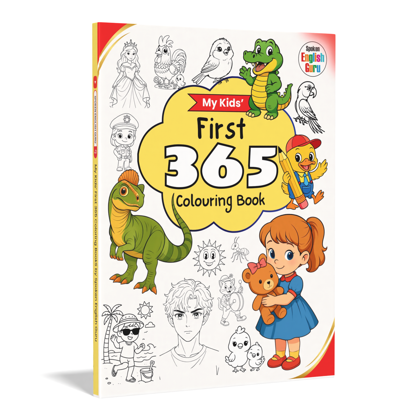 My Kids First 365 Colouring Book by Spoken English Guru