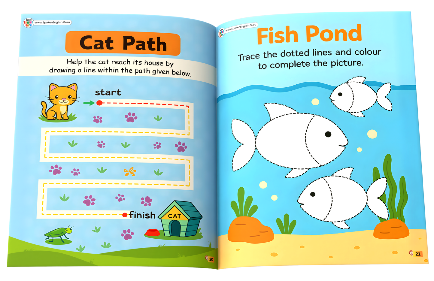 My Kids' First Pencil Control Tracing Activity Book by Spoken English Guru
