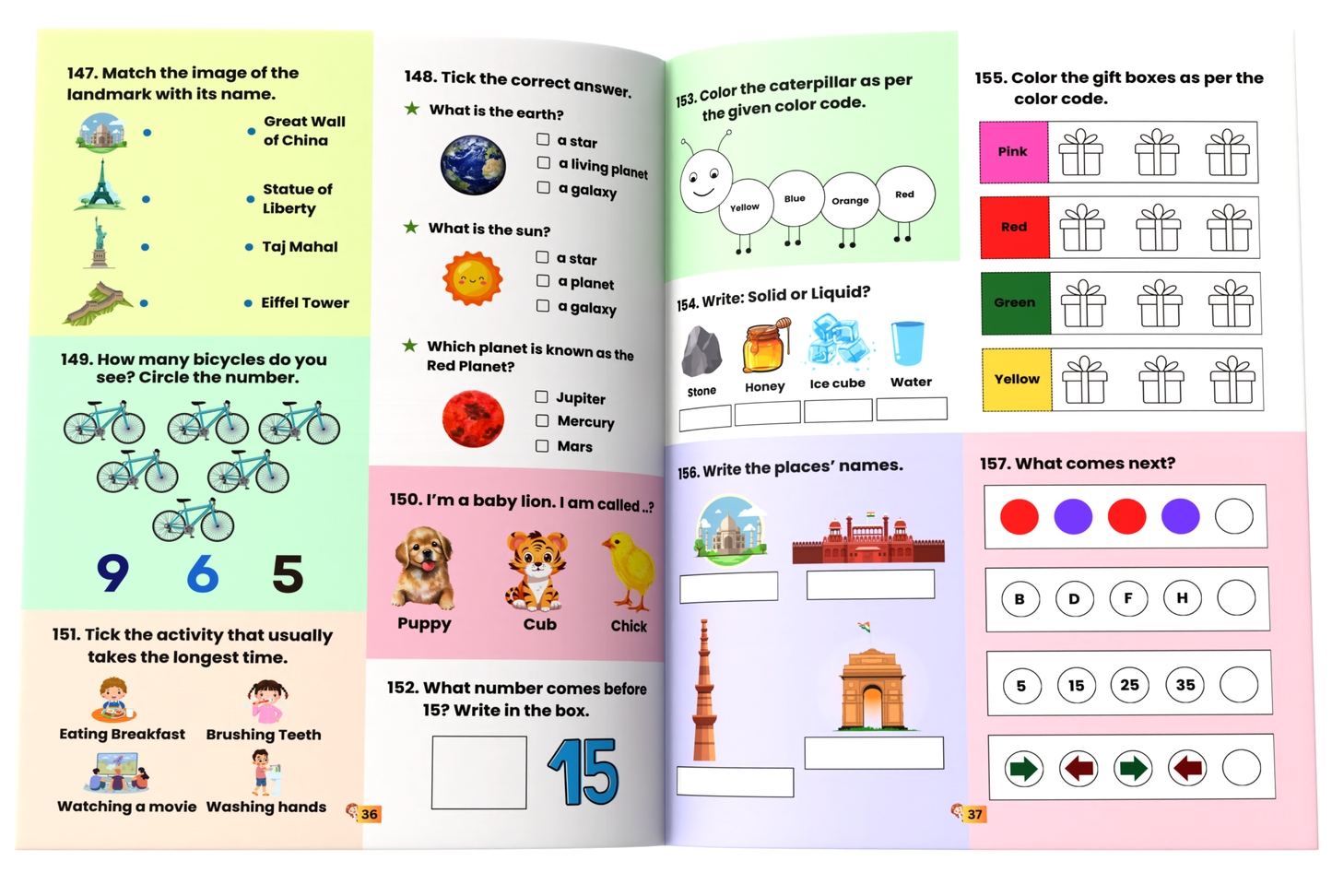 211 Brain Booster Activity Book for Children by Spoken English Guru